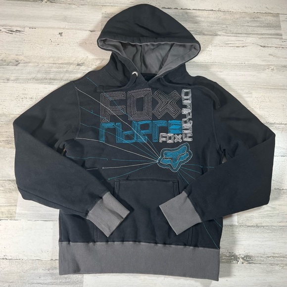 FOX Racing Riders Women’s Hoodie Sweatshirt Pullover Black Size Medium - Picture 1 of 7